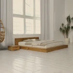 Łóżko drewniane Palau | Lite drewno | Polska manufaktura