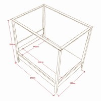 Łóżko Nirvana z baldachimem 006