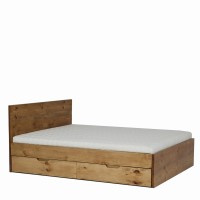 Łóżko drewniane Sumatra z szufladami 006